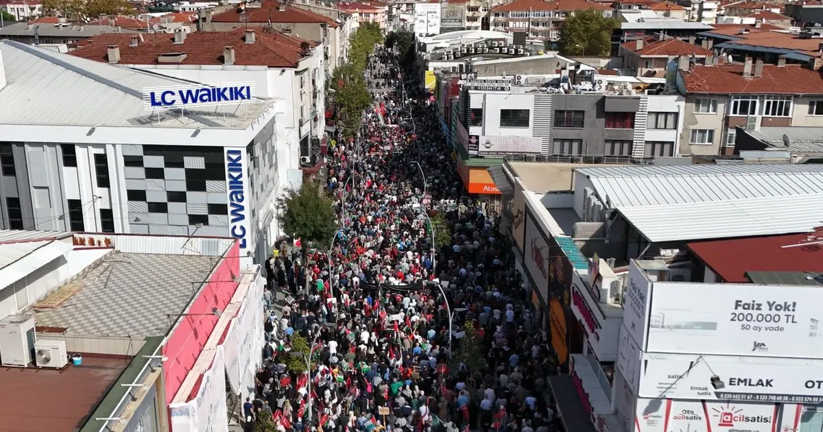 sakaryada binlerce kisi ozgur filistin icin yurudu tvtcfa4A