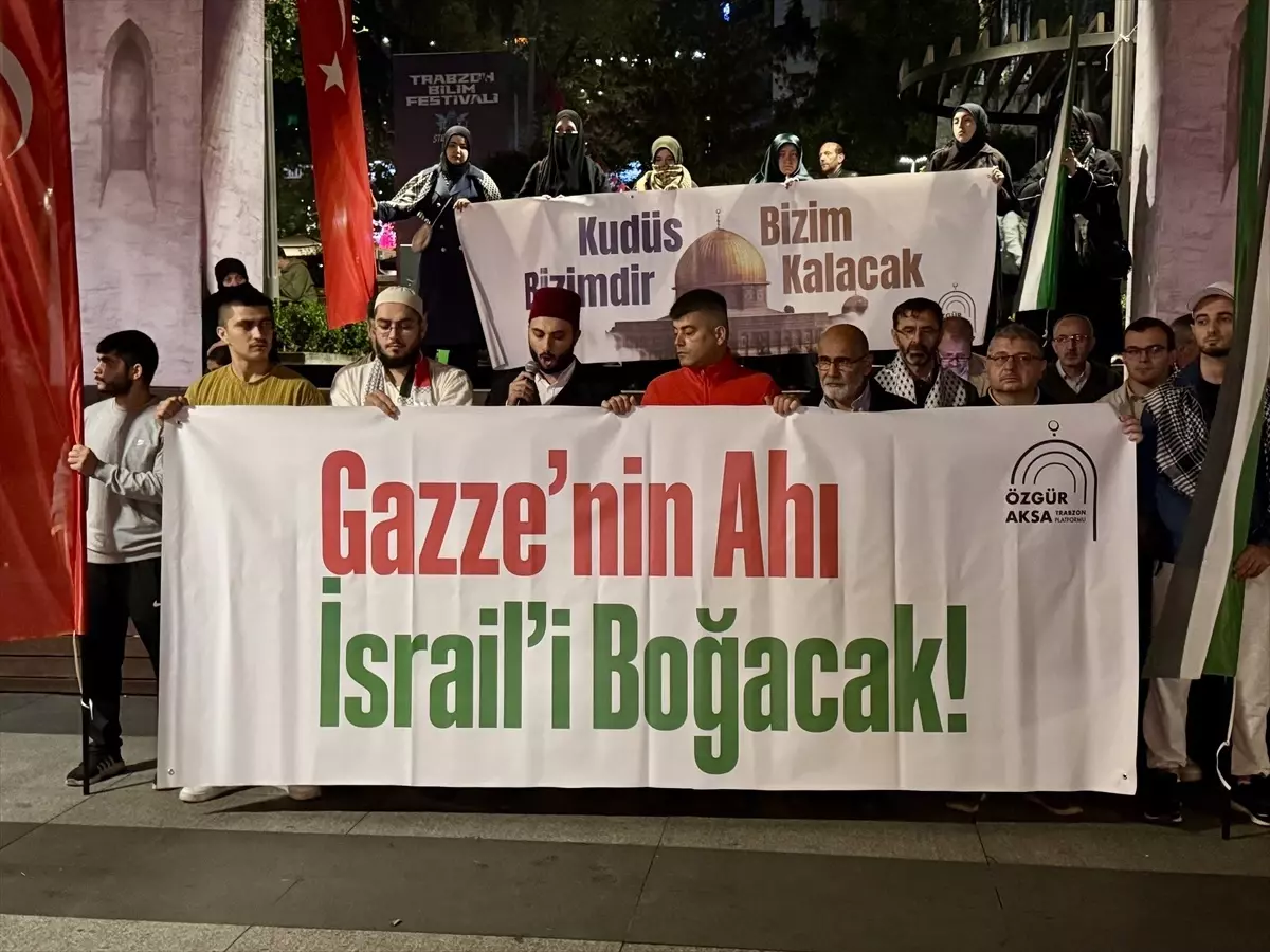 trabzonda israilin gazzeye saldirilari protesto edildi 3EVe1I8s